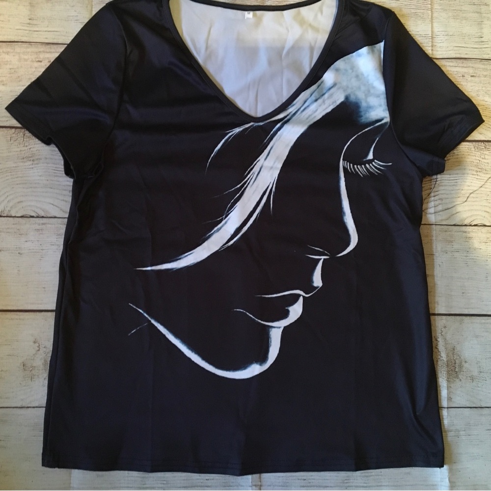 Graphic Black Short Sleeve T-Shirt